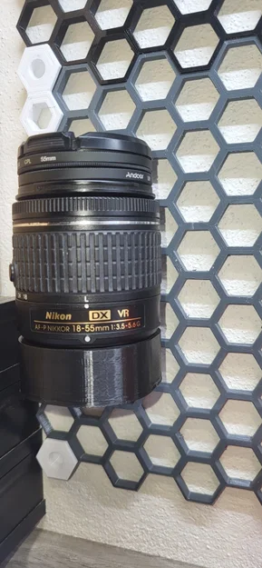 Giá đỡ ống kính Nikon 18-55 kiểu tổ ong - Image 1