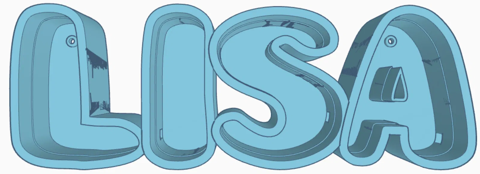 Đèn Tên LED LISA - In 3D Chữ Cái Theo Yêu Cầu - Image 2