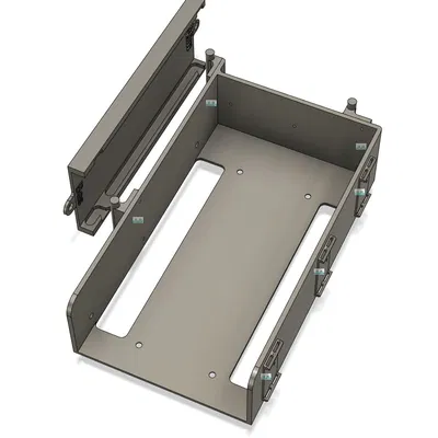 Hộc đựng nguồn có bản lề