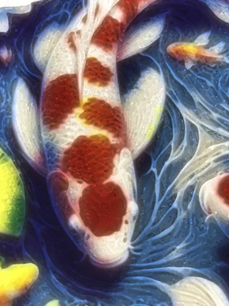 Litophane Cá Koi và Sen (Chỉ cho bộ AMS hoặc MMU) - Image 3