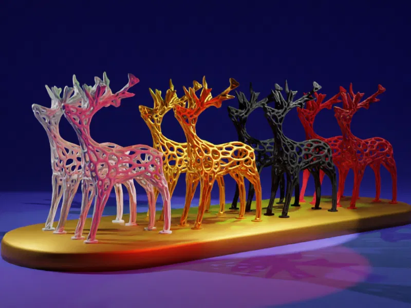 Con Tuần Lộc Voronoi - Image 1