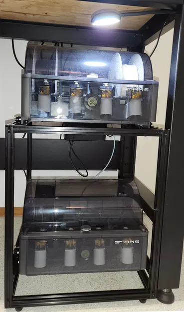 Giá đỡ Bambulab AMS cho thanh nhôm định hình v-slot 2020 gắn trên thanh trượt - Image 1