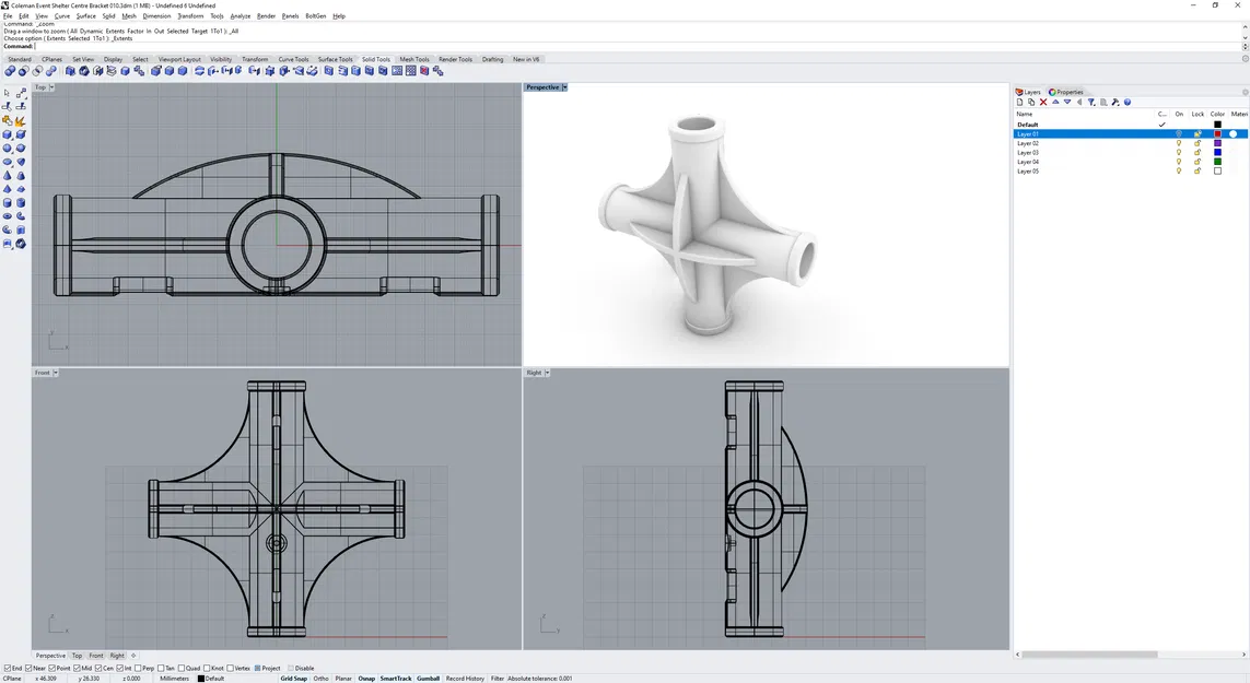 Chân đế trung tâm Lều Coleman - Image 4