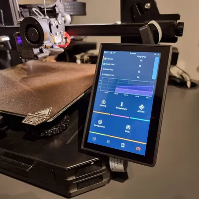 Đế màn hình PITFT50 V2 dọc cho Ender 3 S1 (Pro)