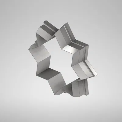 Khuôn Cắt Bánh Hình Sao (8 cánh) - Cắt Bánh Dễ Dàng