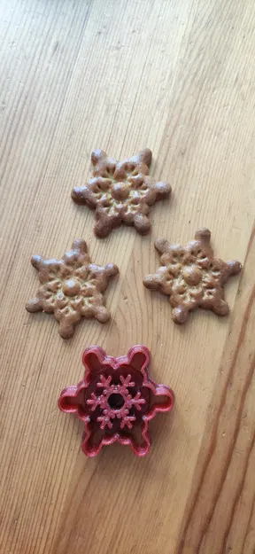 Khuôn cắt bánh gừng hình bông tuyết - Image 4