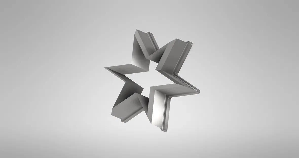 Khuôn Cắt Bánh Ngôi Sao 6 Cánh (In Cái Là Dùng Được Ngay) - Image 3