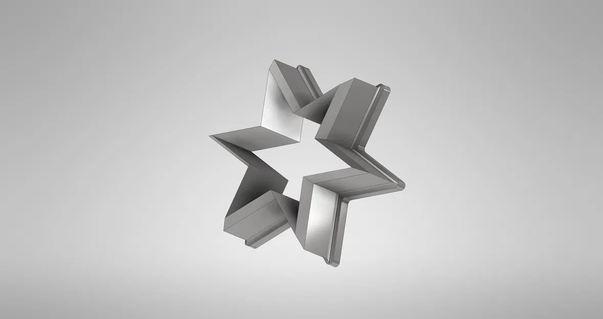 Khuôn Cắt Bánh Ngôi Sao 6 Cánh (In Cái Là Dùng Được Ngay) - Image 5