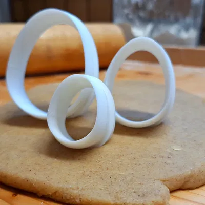 Khuôn Cắt Bánh Quy Hình Trái Trứng (Loại Cắt Dễ Dàng)