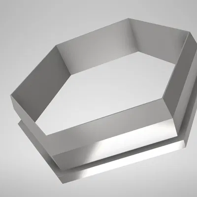 Khuôn Cắt Bánh Hình Lục Giác (Cắt Cái Là Dính)