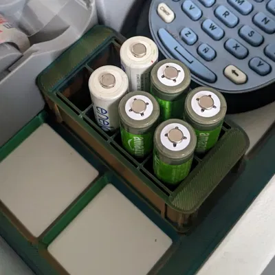 GF - Khay Đựng Pin AA Gridfinity (Chỉnh Sửa Lại)