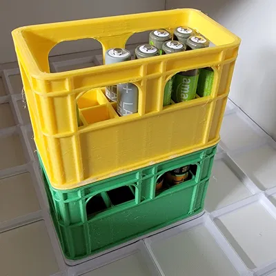 Hộp Đựng Pin Xếp Chồng Kiểu Thùng Bia Cho Gridfinity