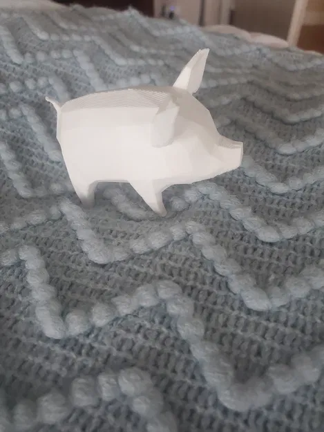 Heo/Lợn Poly Thấp Vui Vẻ - Image 1