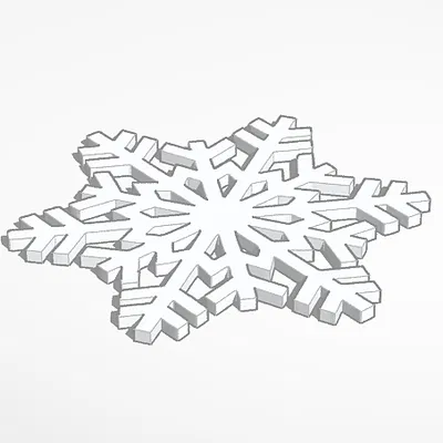 Mô Hình Trang Trí Bông Tuyết