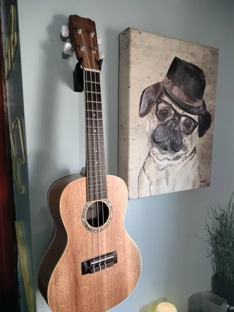 Giá treo tường Ukulele có kệ nhỏ (Không cần Support) - Image 1