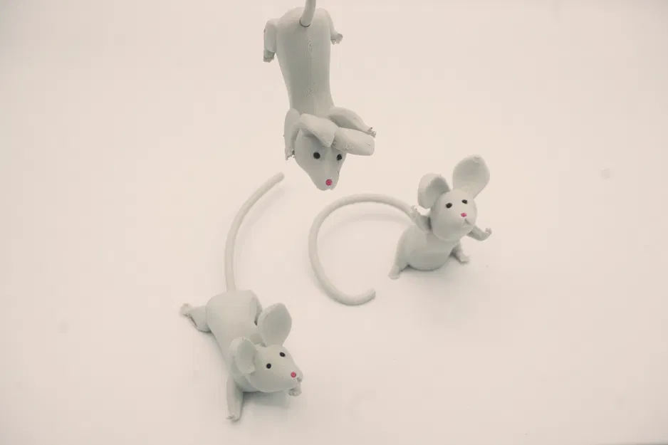 Chú chuột nhỏ 2 - Đồ trang trí Giáng sinh, in dễ dàng - Image 5