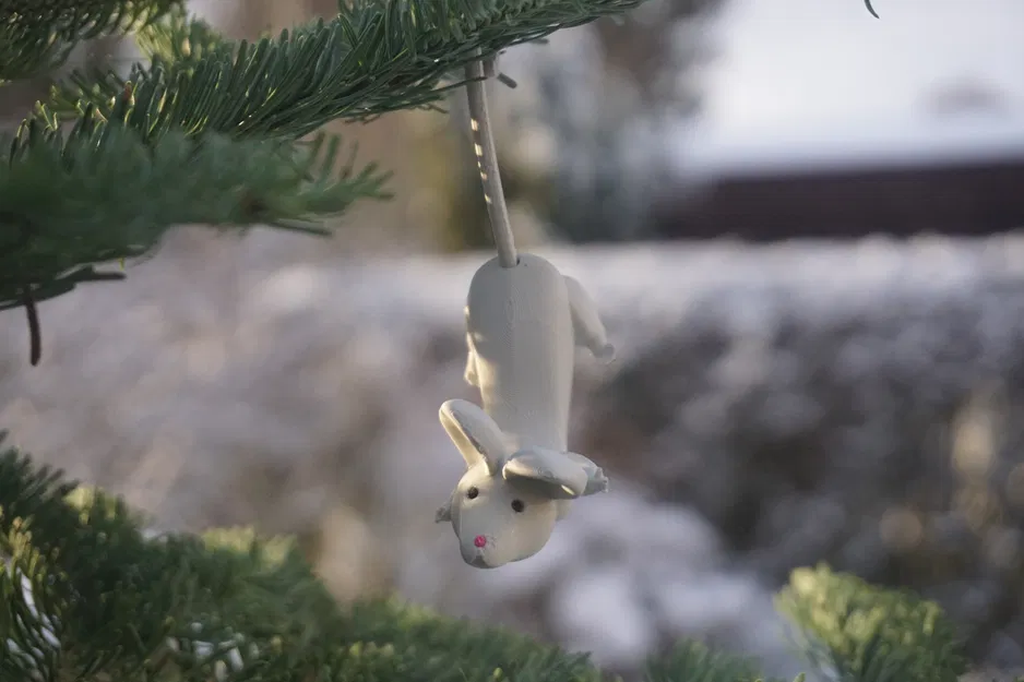 Chuột nhỏ - Đồ trang trí Giáng sinh, in dễ - Image 3