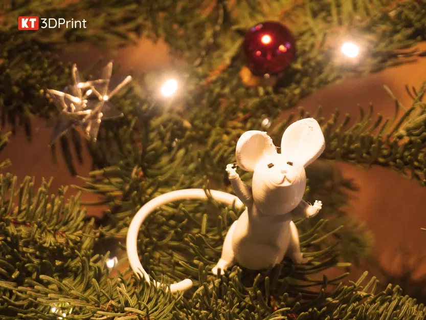 Chuột Nhỏ 3 - Đồ Trang Trí Giáng Sinh, In Dễ Dàng - Image 1