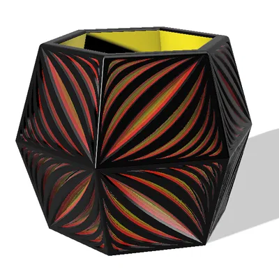 Chậu Lục Giác "Nham Thạch"