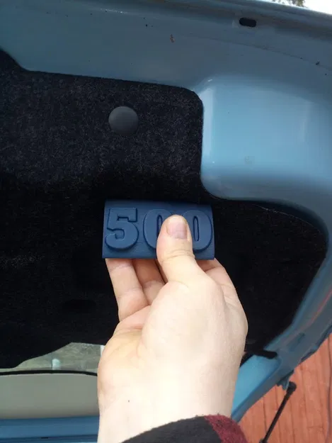 Tay nắm cốp sau xe Fiat 500 - Image 1