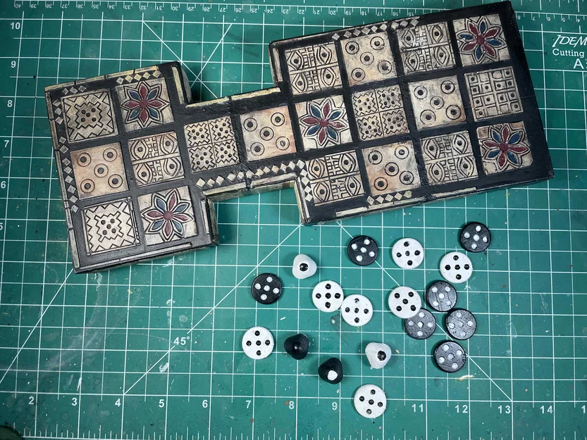 Trò Chơi Hoàng Gia Ur - Phiên Bản 3D In - Image 1