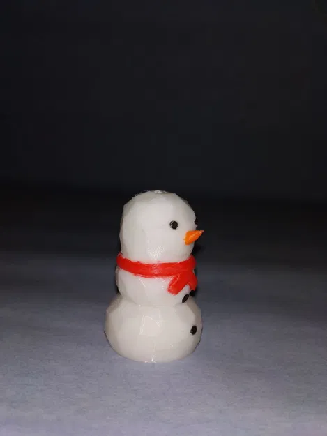 Móc khóa và đồ trang trí người tuyết hình khối low poly - Image 3