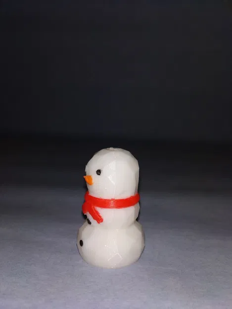 Móc khóa và đồ trang trí người tuyết hình khối low poly - Image 4