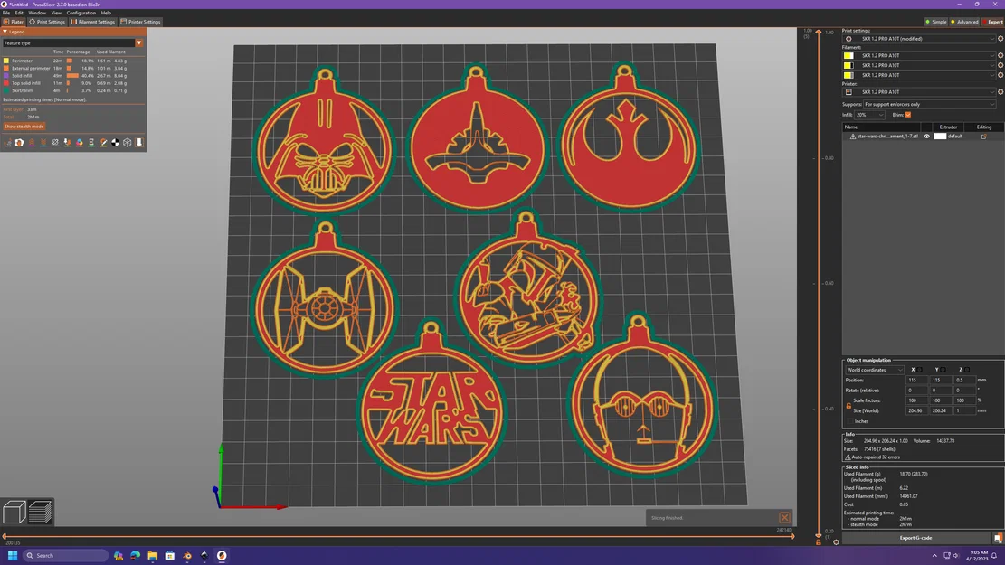 Mô Hình 3D Đồ Trang Trí Giáng Sinh Star Wars - Image 2