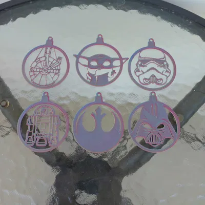 Mô Hình 3D Đồ Trang Trí Giáng Sinh Star Wars