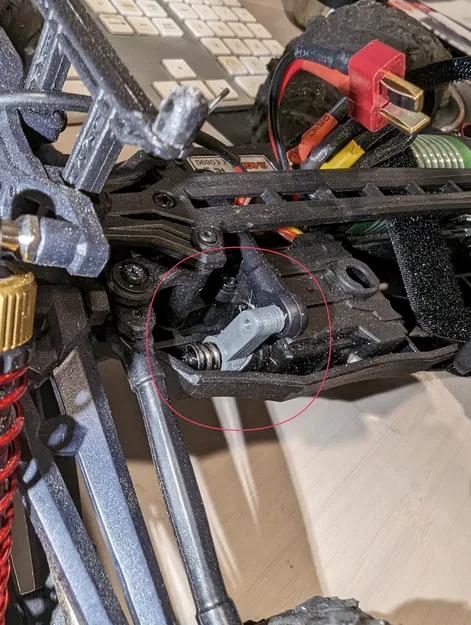 Cánh Tay Liên Kết Servo Lái Xe RC Hosim 903/905 - Image 1