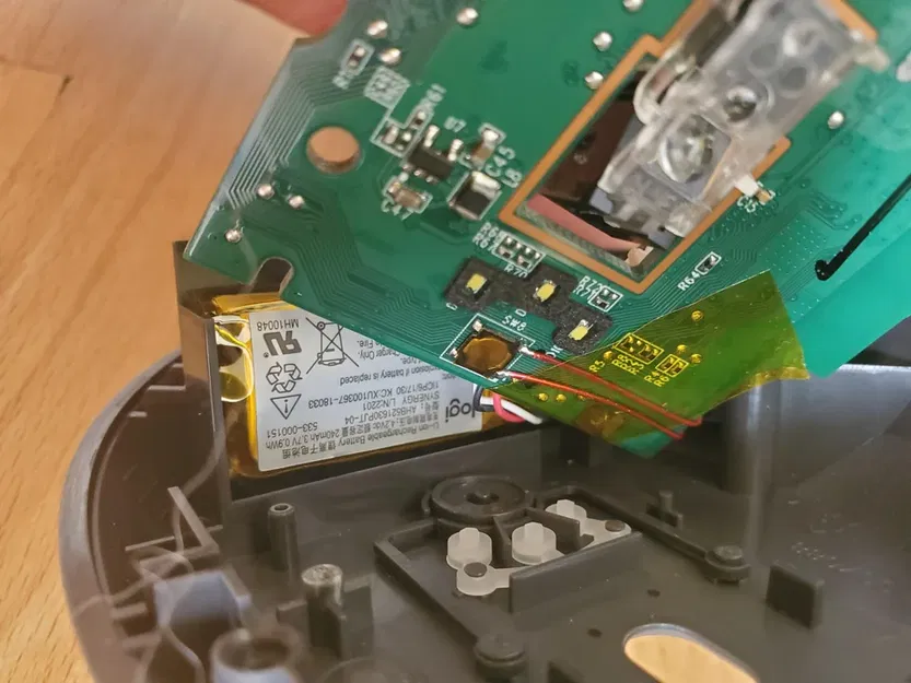 Mod Nút Đổi Thiết Bị Cho Chuột Logitech MX Vertical - Image 2