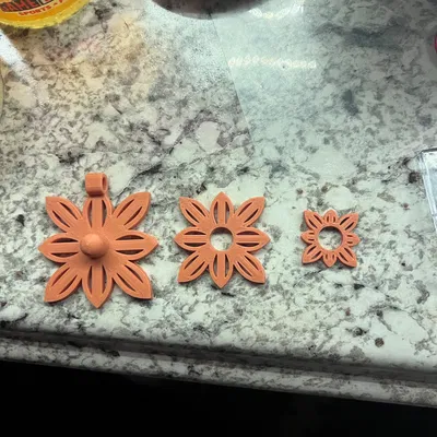 Mặt dây chuyền Hoa tùy chỉnh và xoay được