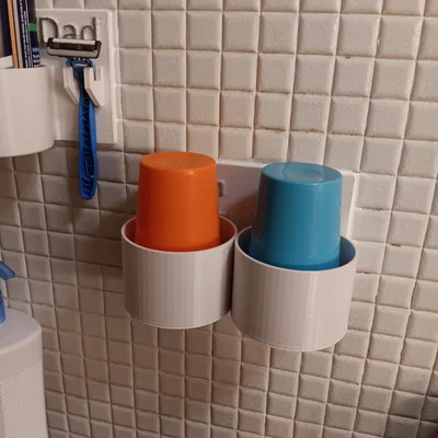 Kệ treo tường đựng ly có lỗ thoát nước cho Ba Mẹ