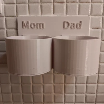 Kệ treo tường đựng ly có lỗ thoát nước cho Ba Mẹ