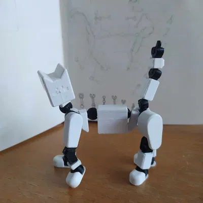 Mô Hình Mèo Hoạt Hình Có Khớp Nối