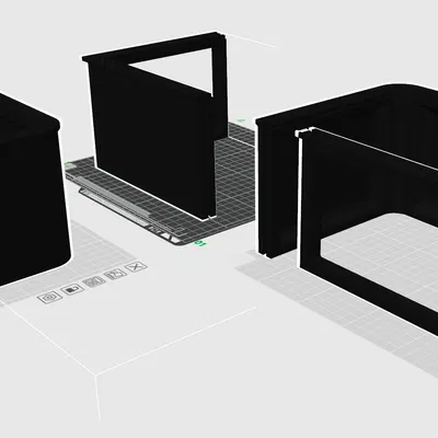 Tủ Nóc Bambu Lab X1 (Carbon) Nâng Cao Có 3 Cửa Thông Gió (Cho 1kg Cuộn Dây)