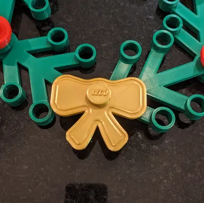 Dây Ruy Băng Lego Trang Trí Vòng Nguyệt Quế Giáng Sinh