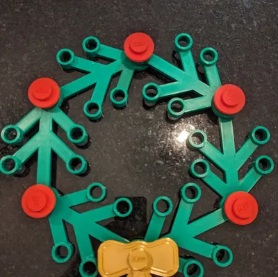 Dây Ruy Băng Lego Trang Trí Vòng Nguyệt Quế Giáng Sinh