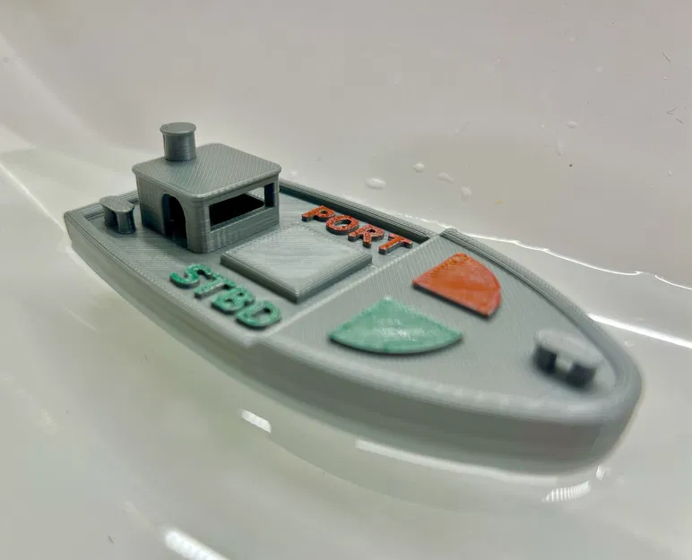 Thuyền Tắm/Để Bàn có Minh Họa Mạn Phải và Mạn Trái - Image 1