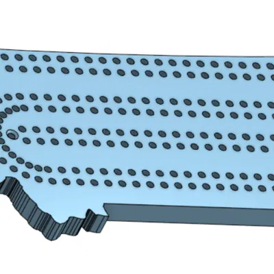 Bàn Cờ Cribbage Hình Bang Montana