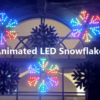 Bông Tuyết Điện Tử In 3D dùng Dải LED WS2811