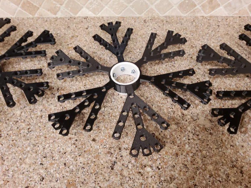 Bông Tuyết Điện Tử In 3D dùng Dải LED WS2811 - Image 2