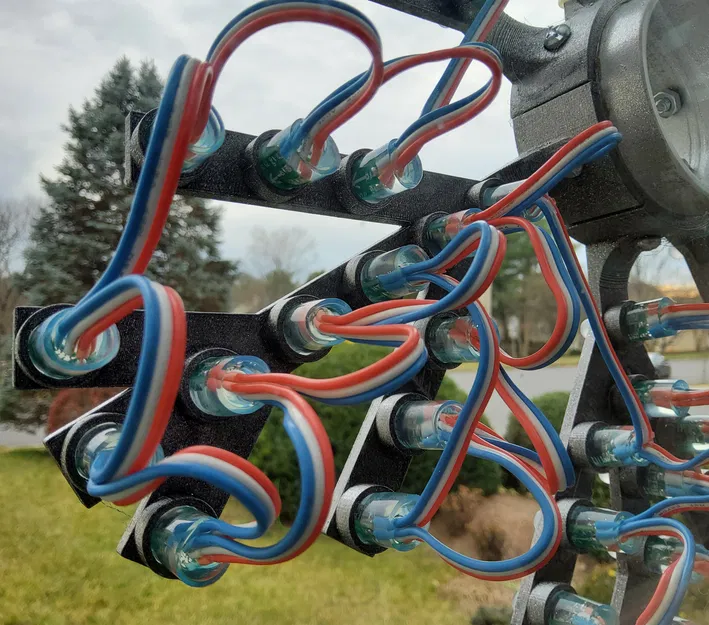 Bông Tuyết Điện Tử In 3D dùng Dải LED WS2811 - Image 6