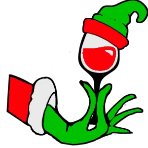 Ông Già Noel Giáng Sinh Vui Vẻ - Chúc Mừng Năm Mới - Tay Nâng Ly và Quả Cầu