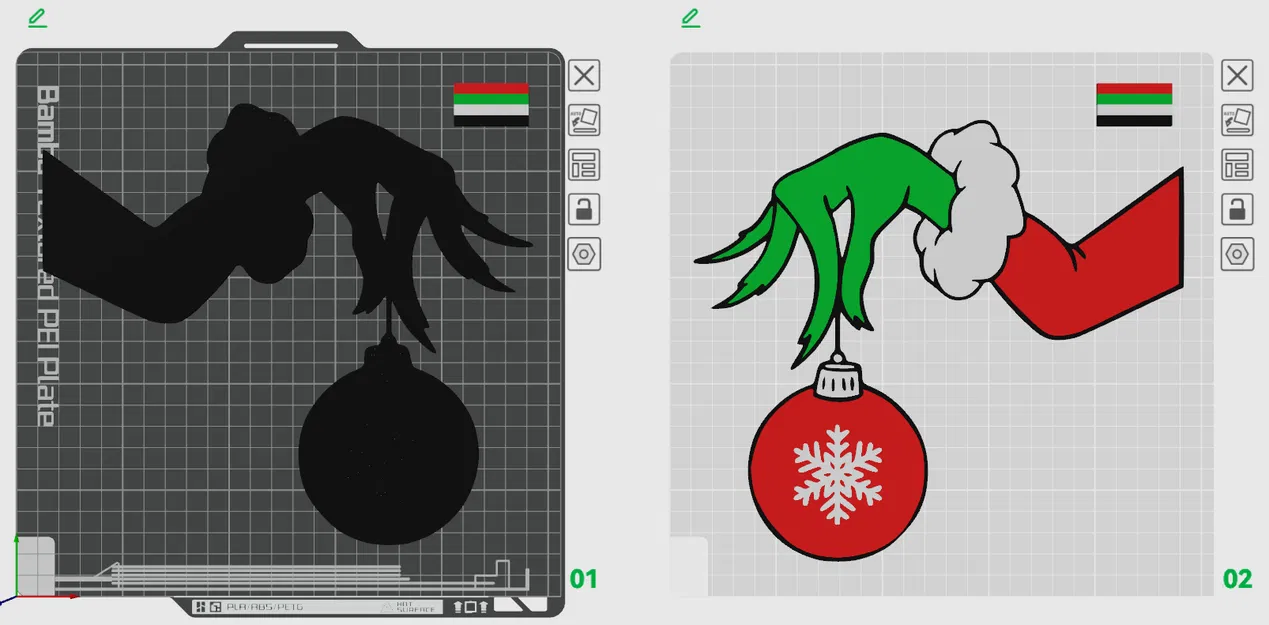 Ông Già Noel Giáng Sinh Vui Vẻ - Chúc Mừng Năm Mới - Tay Nâng Ly và Quả Cầu - Image 7