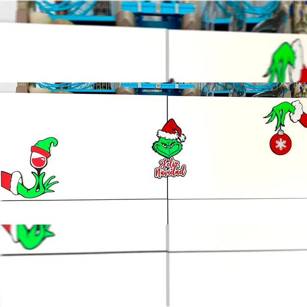 Ông Già Noel Giáng Sinh Vui Vẻ - Chúc Mừng Năm Mới - Tay Nâng Ly và Quả Cầu - Image 10