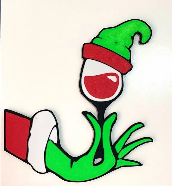 Ông Già Noel Giáng Sinh Vui Vẻ - Chúc Mừng Năm Mới - Tay Nâng Ly và Quả Cầu - Image 12