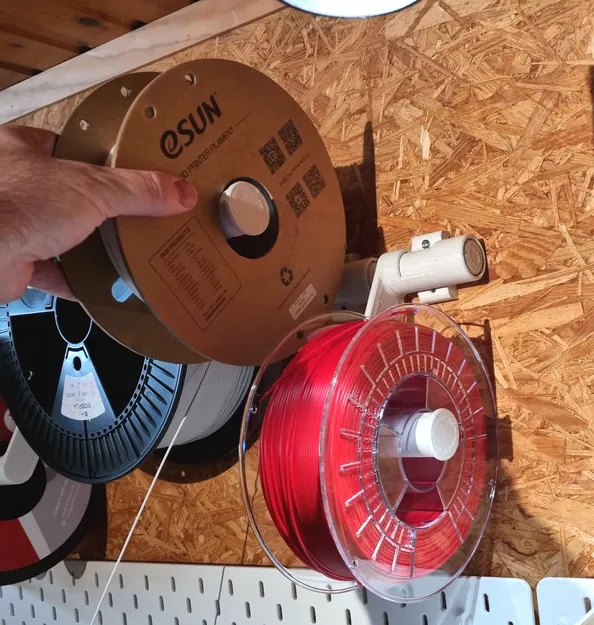 Giá đỡ cuộn chỉ treo tường có tay xoay (in liền) - Image 1