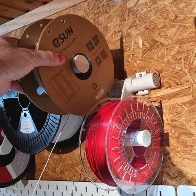 Giá đỡ cuộn chỉ treo tường có tay xoay (in liền)