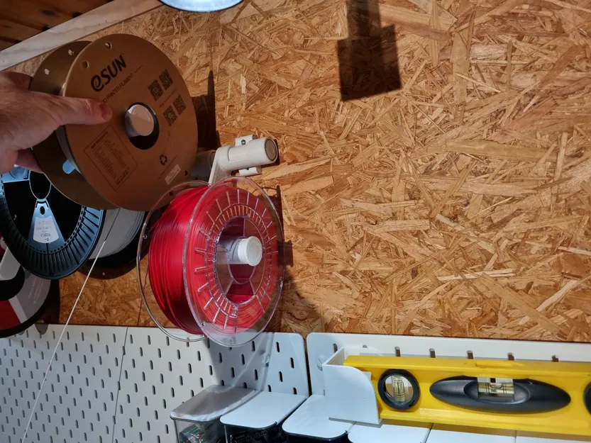 Giá đỡ cuộn chỉ treo tường có tay xoay (in liền) - Image 2